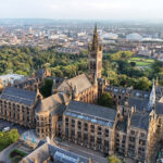 Glasgow University's Hunterian building from above.