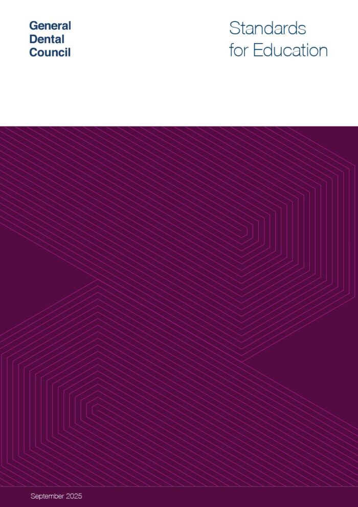 Cover, the GDC Standards for Education 2025