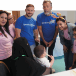 Duncan Bannatyne and family with members of the Operation Smile team at a clinic in Casablanca