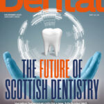 Cover of the December issue, with the cover line the future of Scottish dentistry.