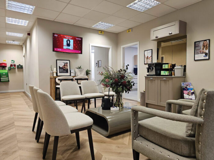 Looking from the waiting area at Dental Therapy in to two of the practice rooms.