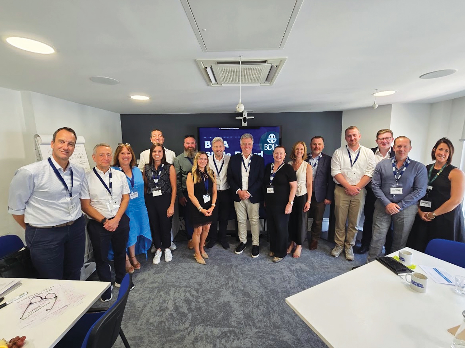 The members of the BDIA Skills Board pose for a group photo.
